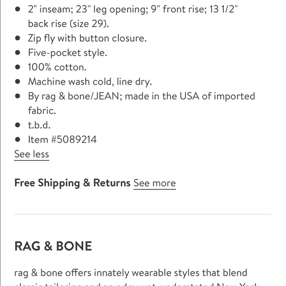 Excellent Condition Rag & Bone Shorts - Picture 8 of 8